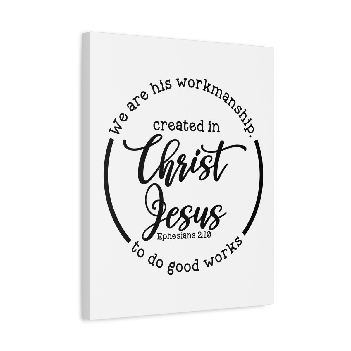 Scripture Canvas Workmanship Ephesians 2:10 Christian Wall Art Bible Verse Print Ready to Hang