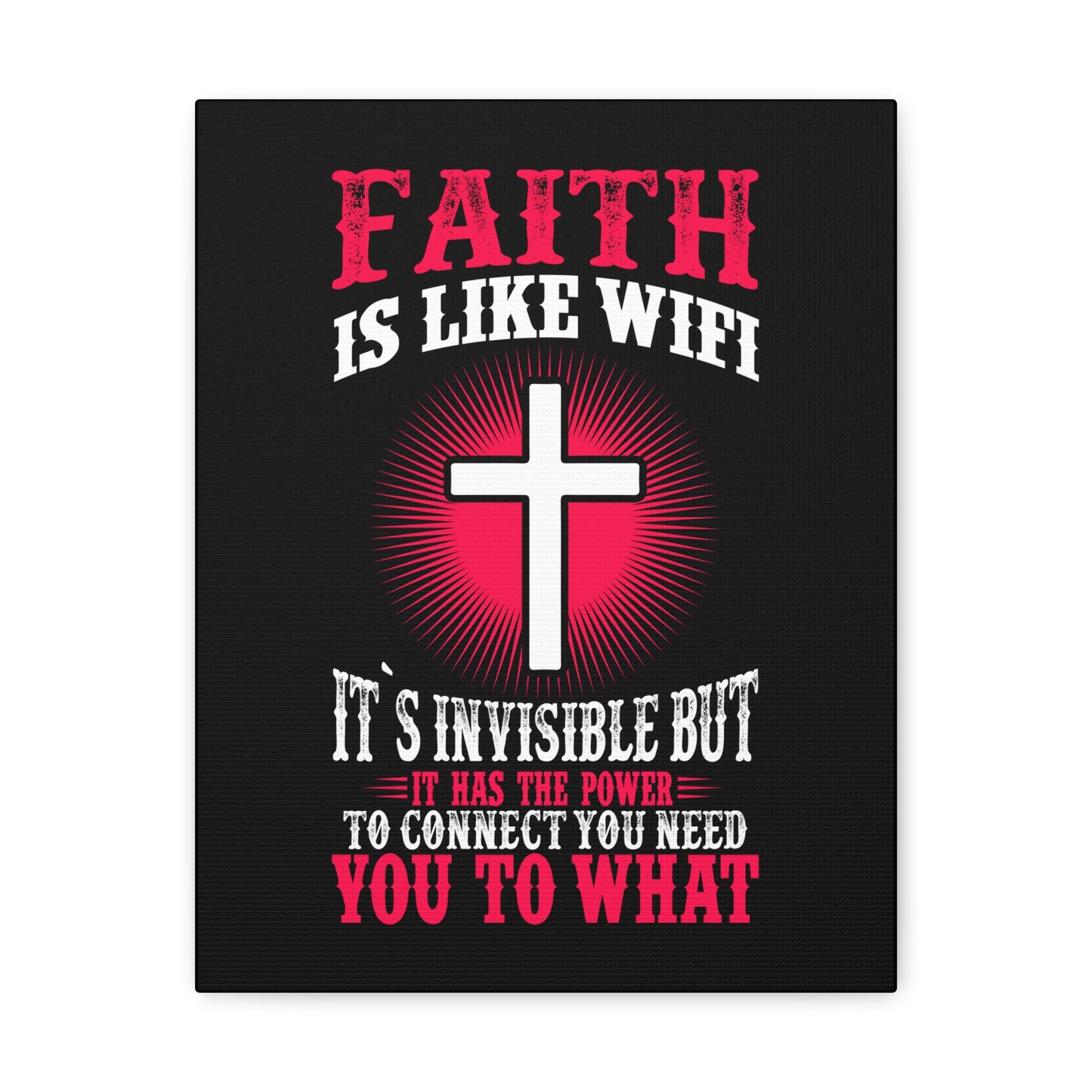 The Power To Connect James 2:22 Christian Wall Art Bible Verse Print Ready to Hang