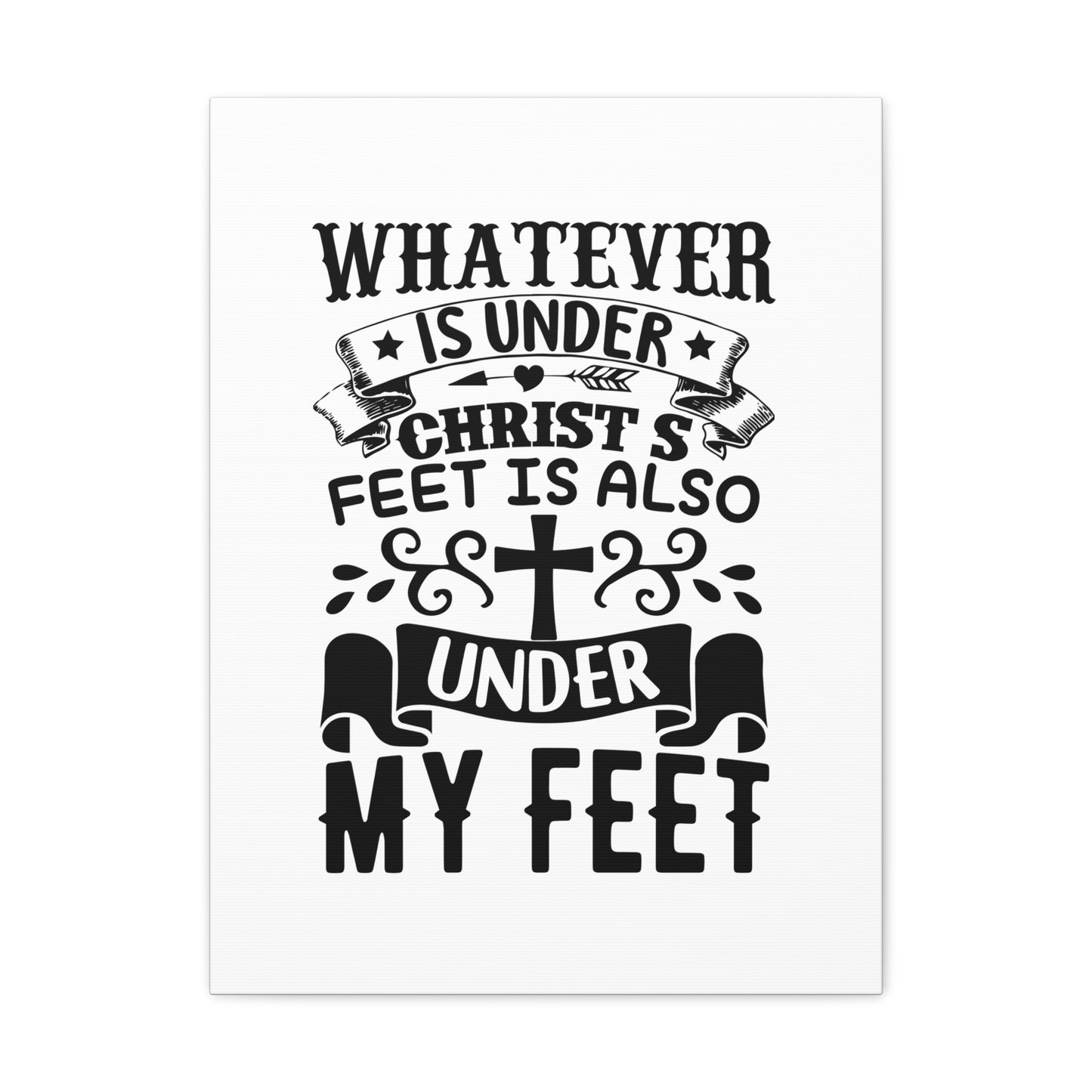 Under Christ 1 Corinthians 15:27 Christian Wall Art Bible Verse Print Ready to Hang