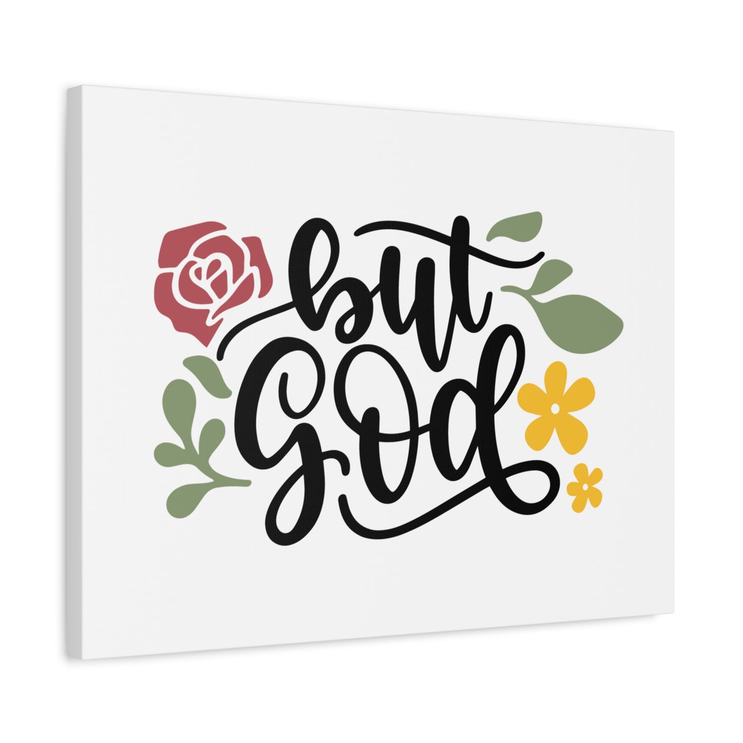 Scripture Canvas But God Psalm 86:15 Christian Wall Art Bible Verse Print Ready to Hang