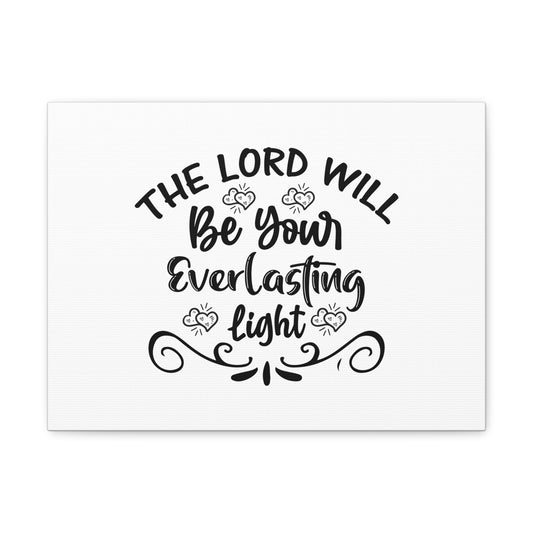 The Lord Will Be Your Everlasting Light Isaiah 60:20 Christian Wall Art Bible Verse Print Ready to Hang