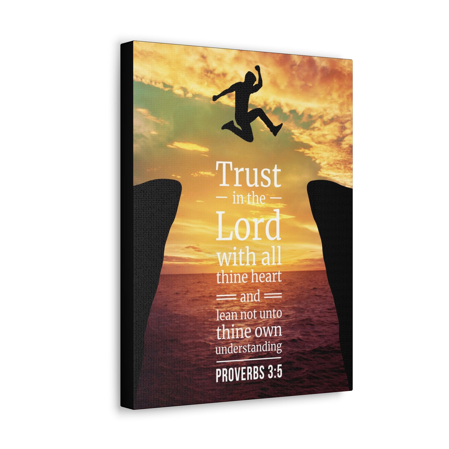 Trust in The Lord Proverbs 3:5 Christian Wall Art Bible Verse Print Ready to Hang