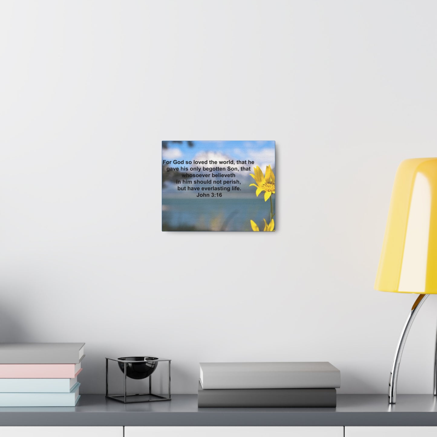 Have Everlasting Life John 3:16 Bible Verse Canvas Christian Wall Art Ready to Hang