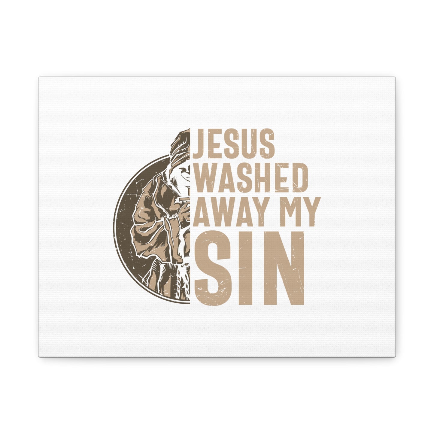 Washed Away My Sin Psalm 51:2 Christian Wall Art Bible Verse Print Ready to Hang