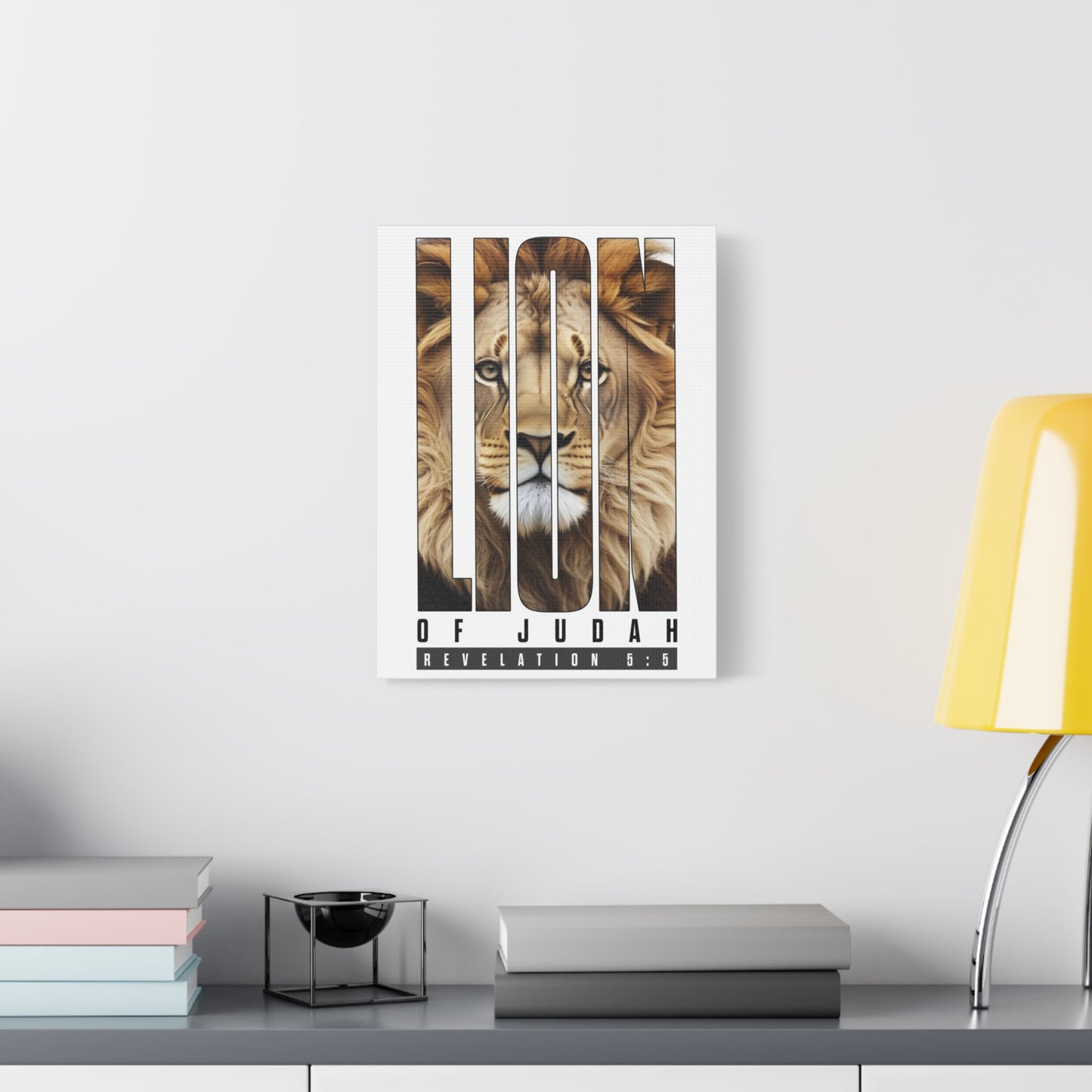 Scripture Walls Revelation 5:5 Lion of Judah Bible Verse Canvas Christian Wall Art Ready to Hang Unframed