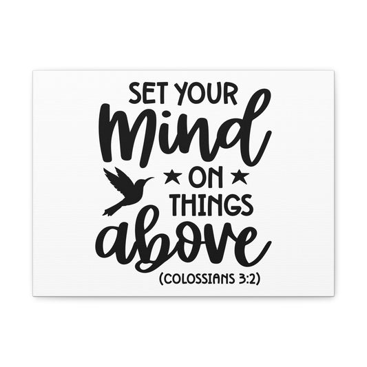 Things Above Colossians 3:2 Bird Bible Verse Canvas Christian Wall Art Ready to Hang