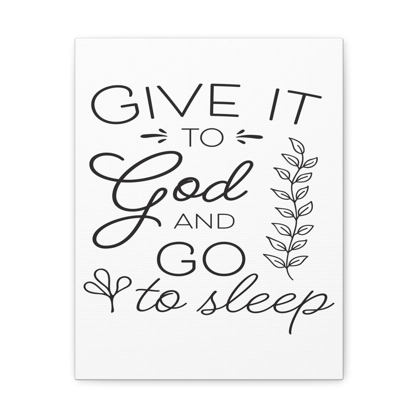 To God And Psalm 4:8 Christian Wall Art Print Ready to Hang