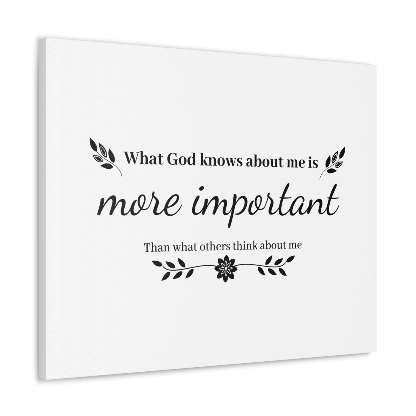 What God Knows About Me Is More Important Jeremiah 29:11 Christian Wall Art Bible Verse Print Ready to Hang