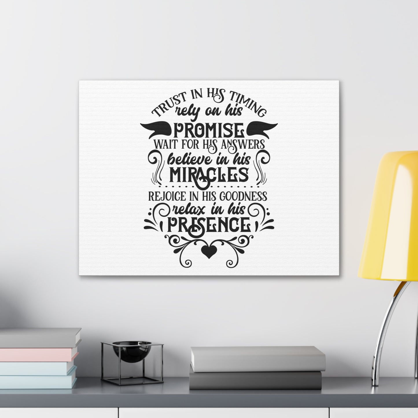 Trust In His Timing Psalm 31:15 Christian Wall Art Bible Verse Print Ready to Hang