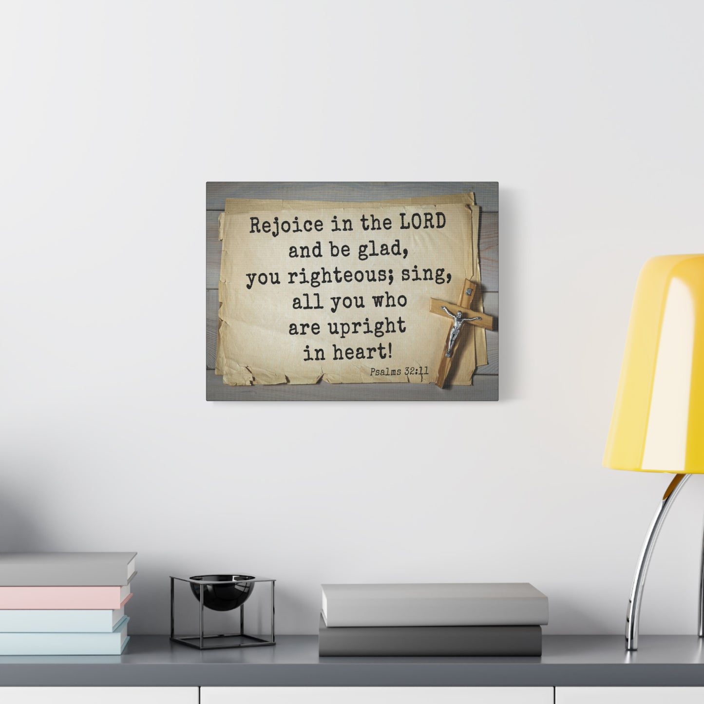 Scripture Walls Righteous Sing Psalm 32:11 Bible Verse Canvas Christian Wall Art Ready to Hang