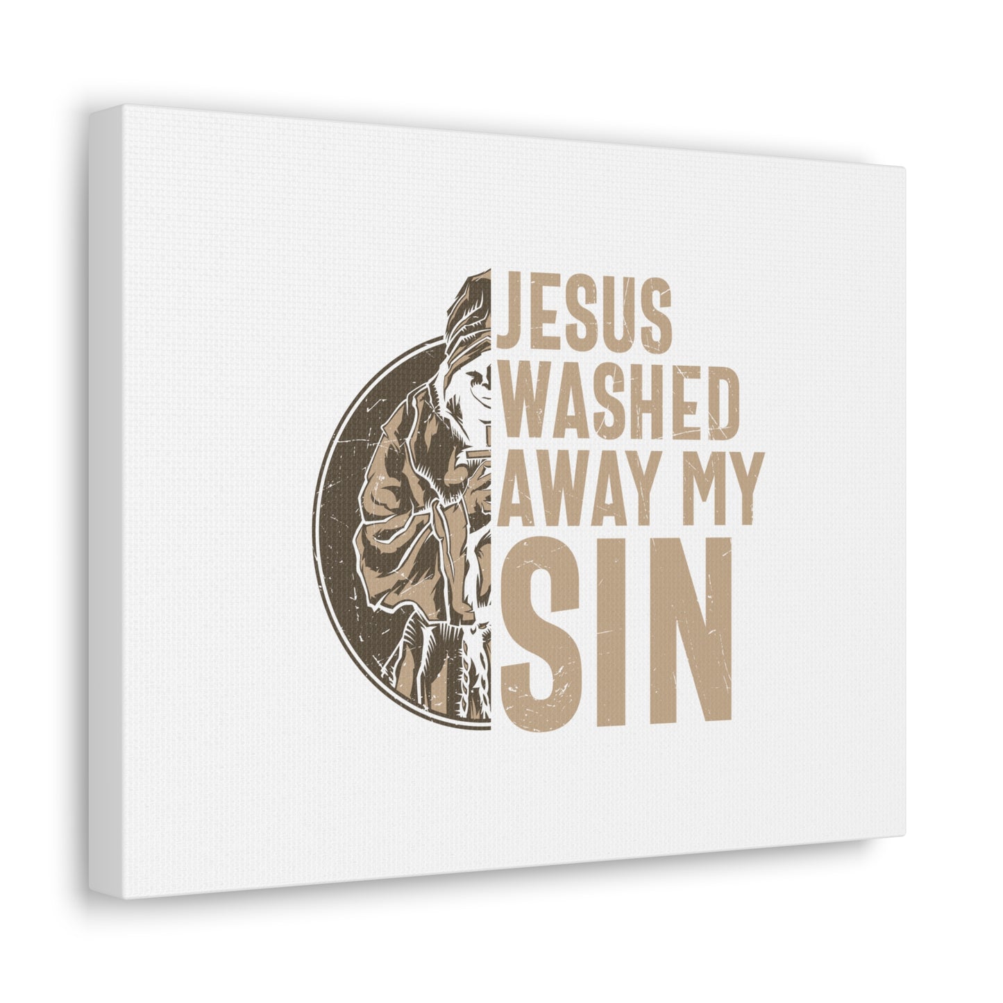Washed Away My Sin Psalm 51:2 Christian Wall Art Bible Verse Print Ready to Hang