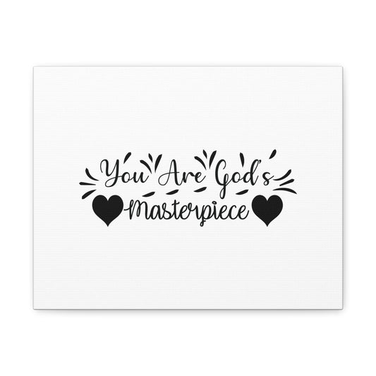 You Are God's Masterpiece Ephesians 2:10 Heart Christian Wall Art Bible Verse Print Ready to Hang