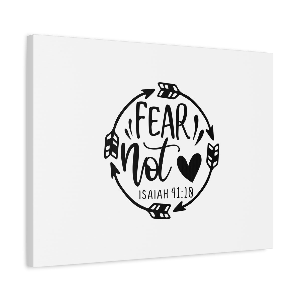 Scripture Canvas Fear Not Isaiah 41:10 Christian Wall Art Bible Verse Print Ready to Hang