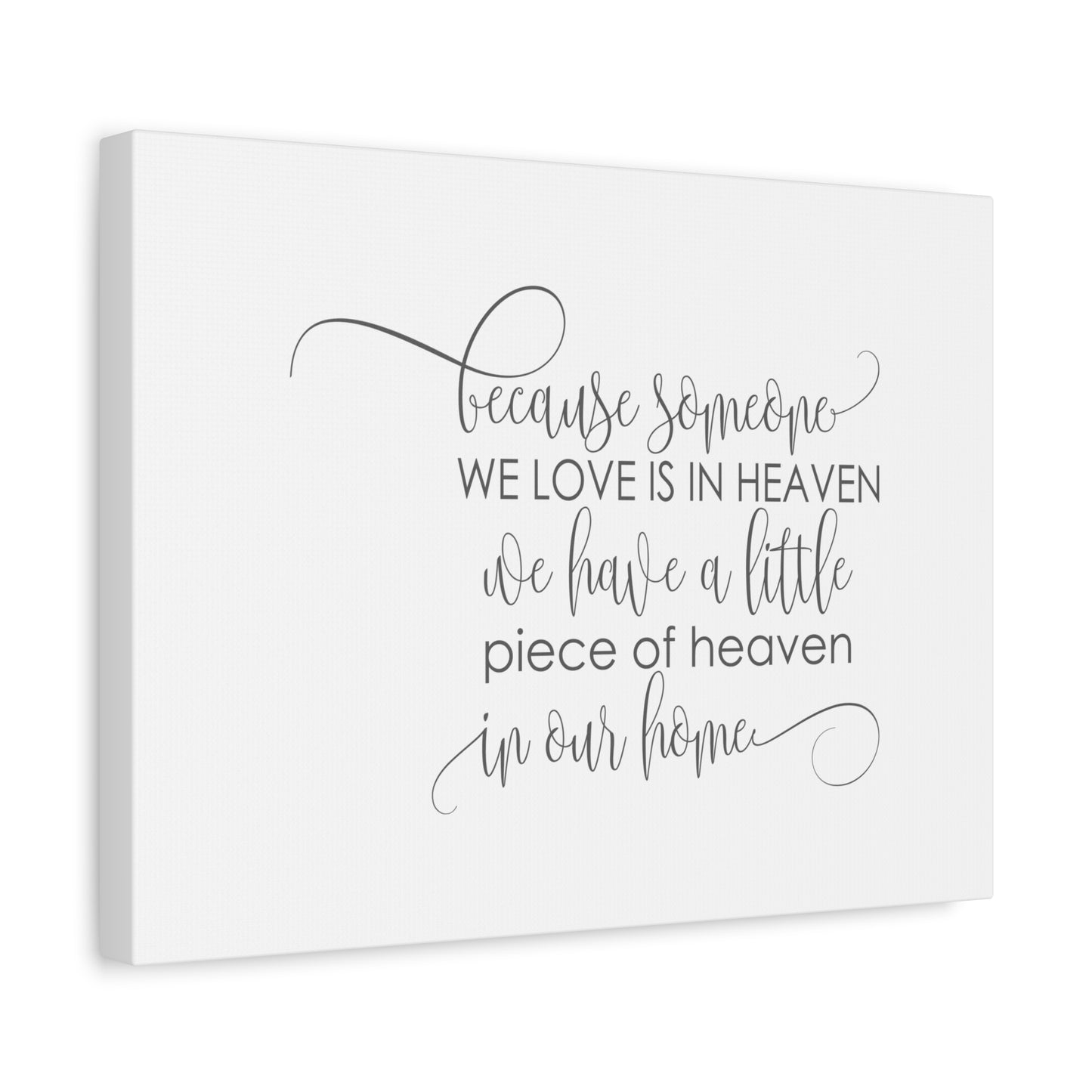 Scripture Canvas Love Is In Heaven PSALM 34:18 Christian Wall Art Bible Verse Print Ready to Hang