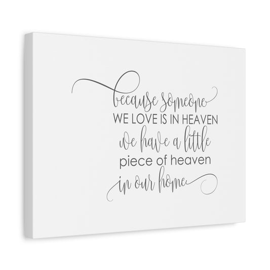 Scripture Canvas Love Is In Heaven PSALM 34:18 Christian Wall Art Bible Verse Print Ready to Hang
