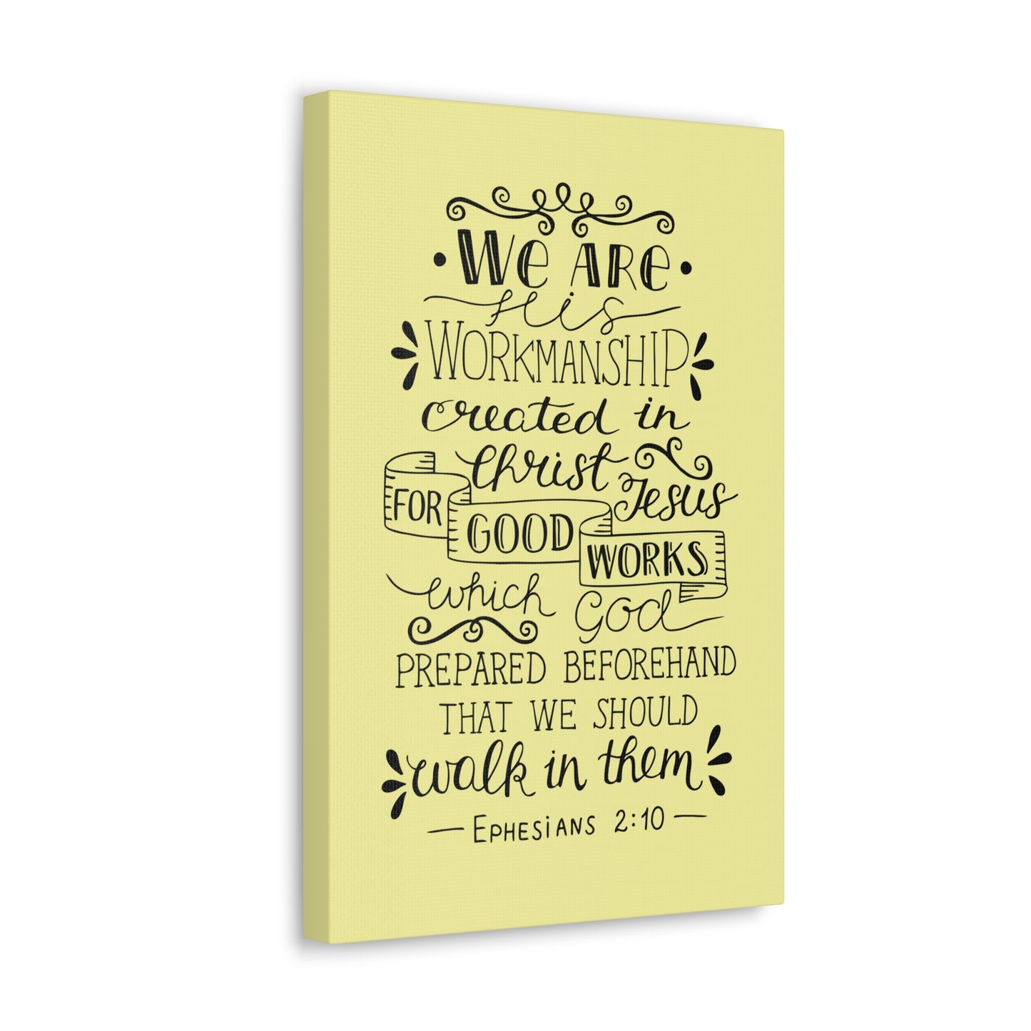 We Are Workmanship Ephesians 2:10 Christian Wall Art Bible Verse Print Ready To Hang