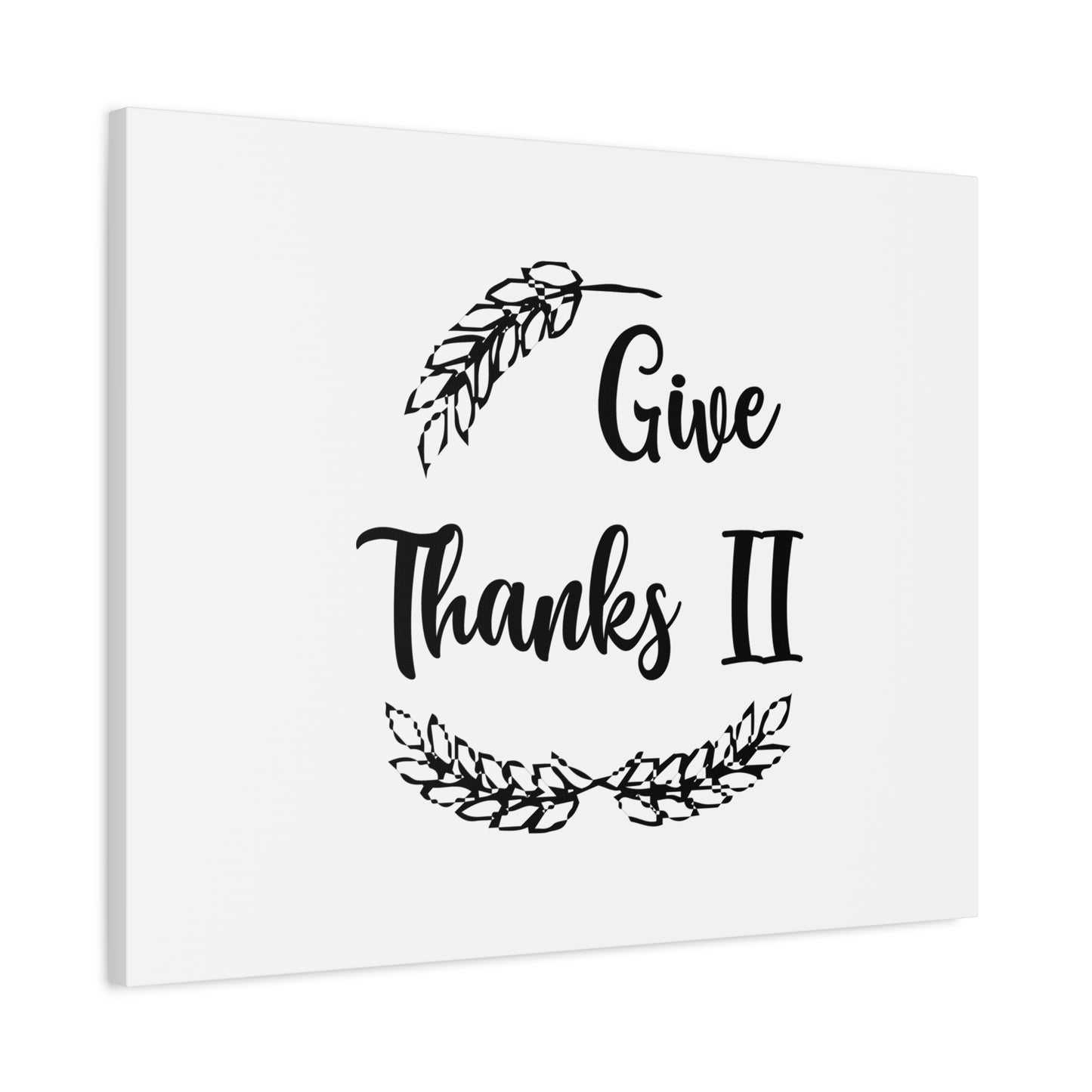 Scripture Canvas Give Thanks Psalm 7:17 Christian Wall Art Bible Verse Print Ready to Hang