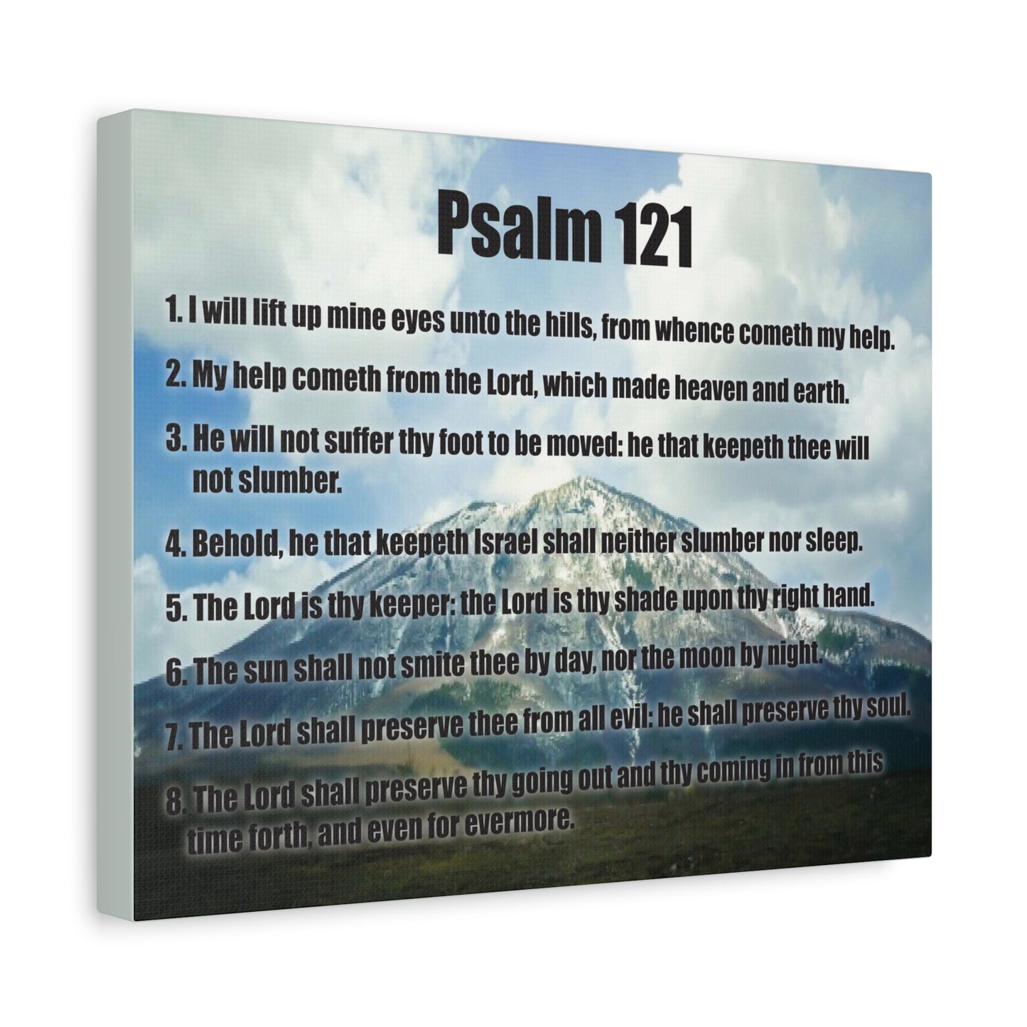 Scripture Walls God Watches Over You Psalm 121:7 Christian Wall Art Print Ready to Hang