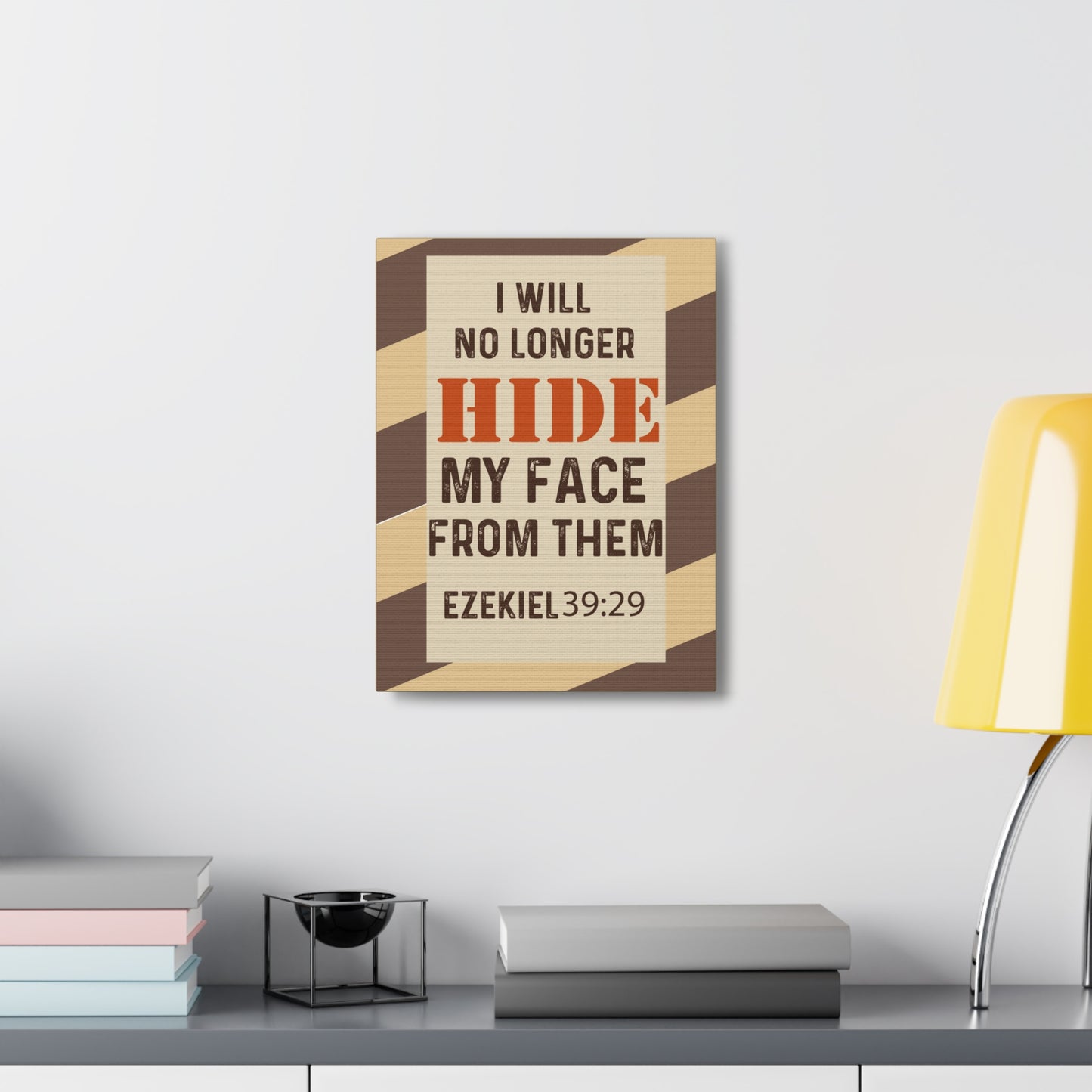 Will No Longer Hide Ezekiel 39:29 Christian Wall Art Bible Verse Print Ready to Hang