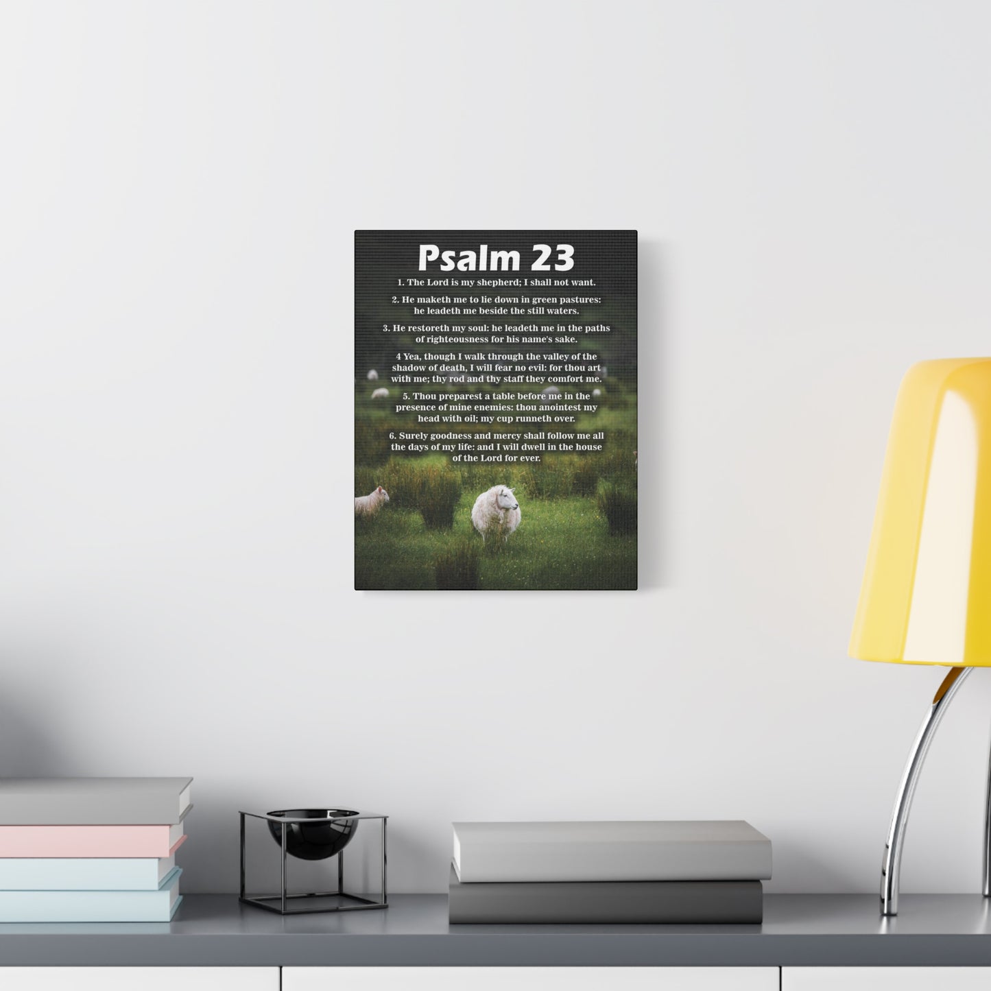 Scripture Walls The Lord is My Shepherd Psalm 23:3 Christian Wall Art Bible Verse Print Ready to Hang