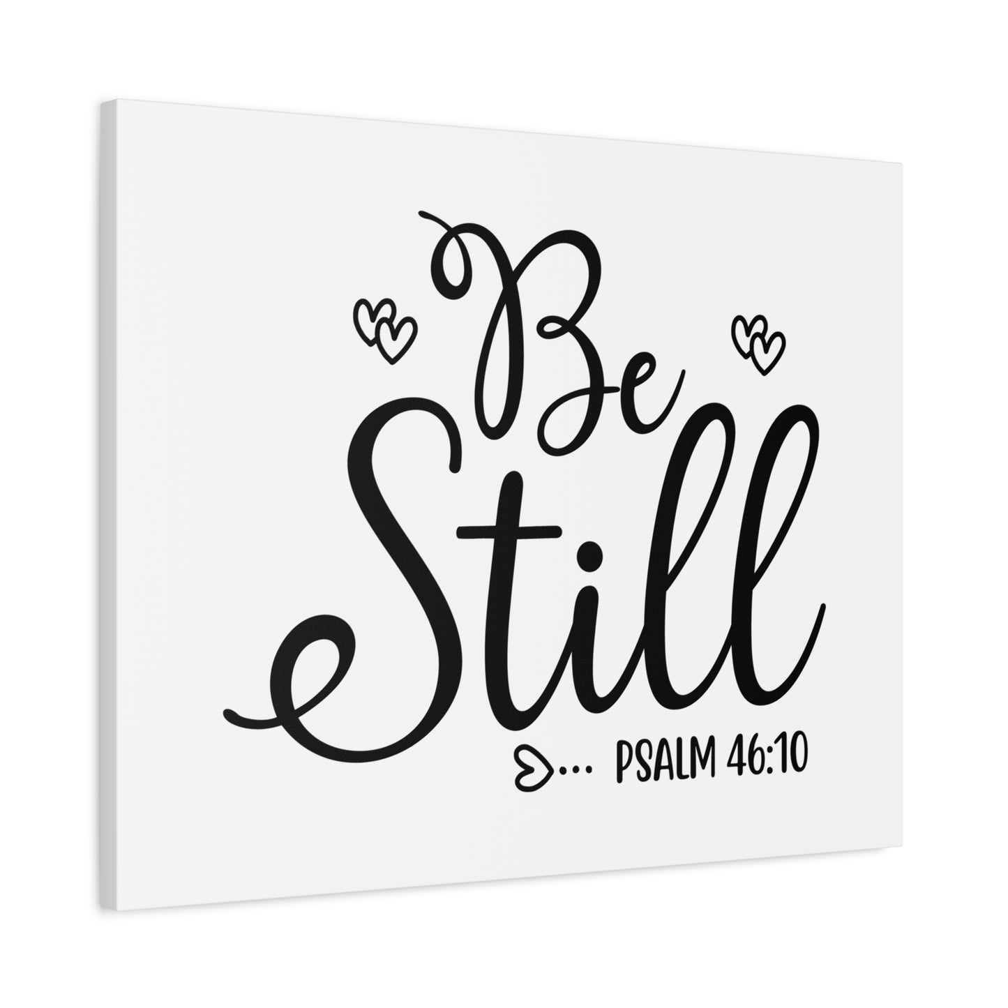 Scripture Canvas Be Still Psalm 46:10 Christian Wall Art Bible Verse Print Ready to Hang