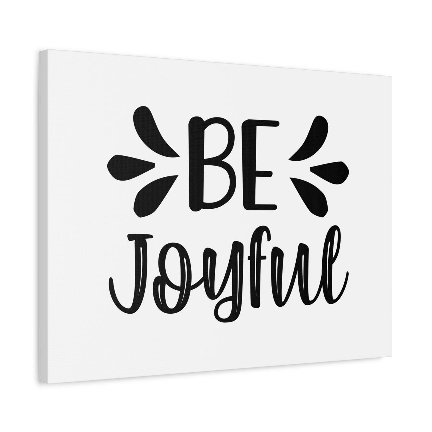 Scripture Canvas Be Joyful Psalm 16:11 Christian Wall Art Bible Verse Print Ready to Hang