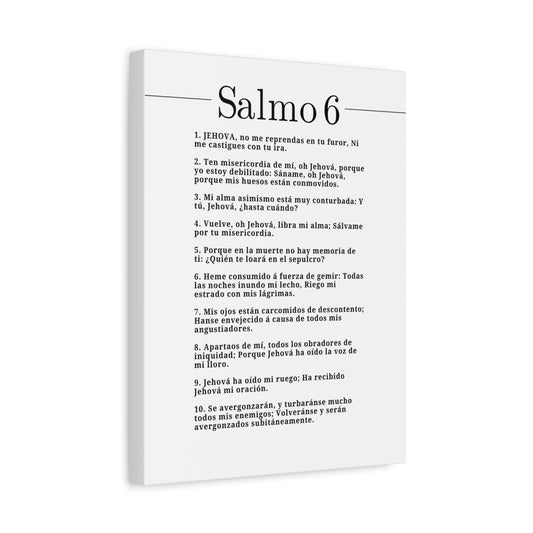 Salmo 6 Impresión De Arte Cristiano en la Pared Lista Para Colgar