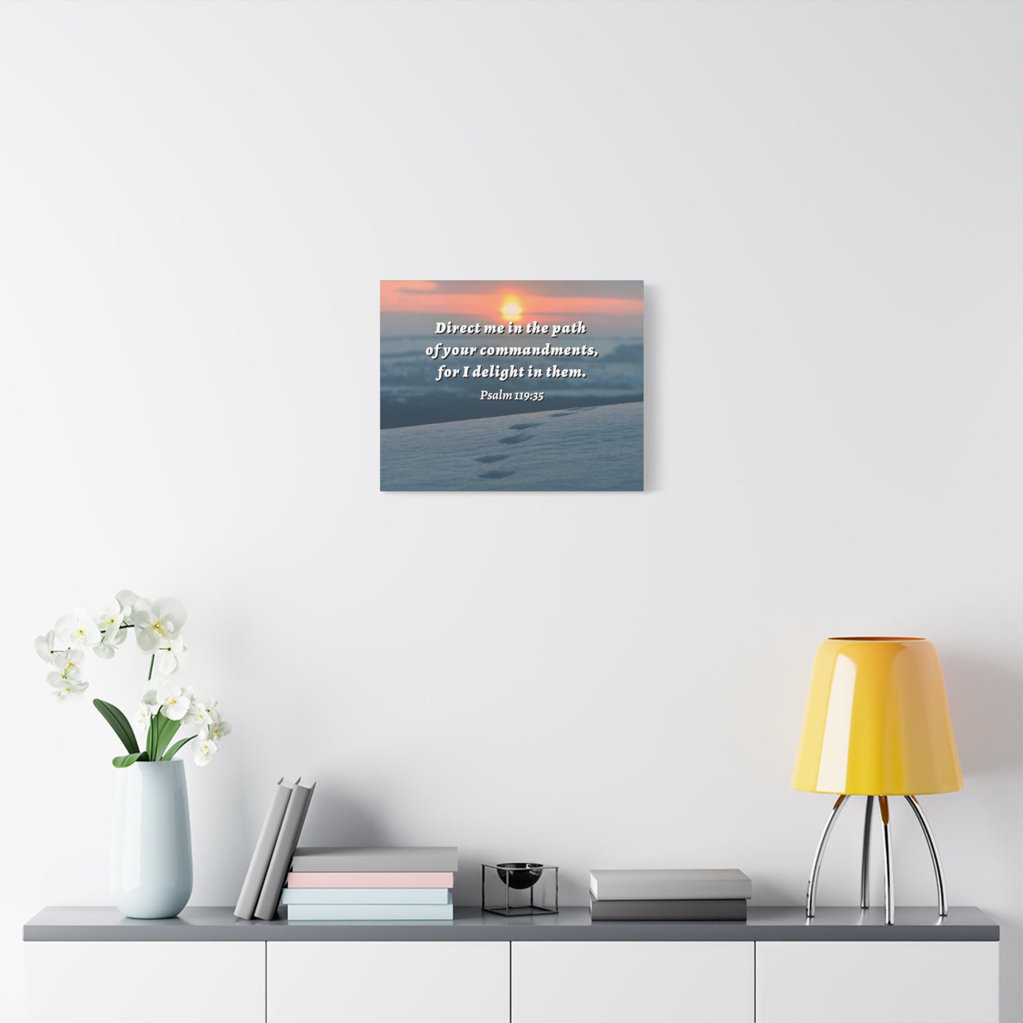Scripture Walls Direct Me In The Path Psalm 119:35 Bible Verse Canvas Christian Wall Art Ready to Hang