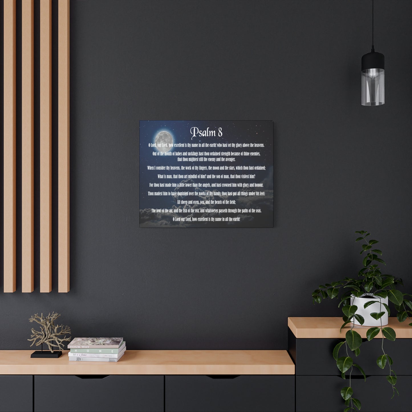 Scripture Walls Surrounded By Your Glory Psalm 8:1 Christian Wall Art Bible Verse Print Ready to Hang