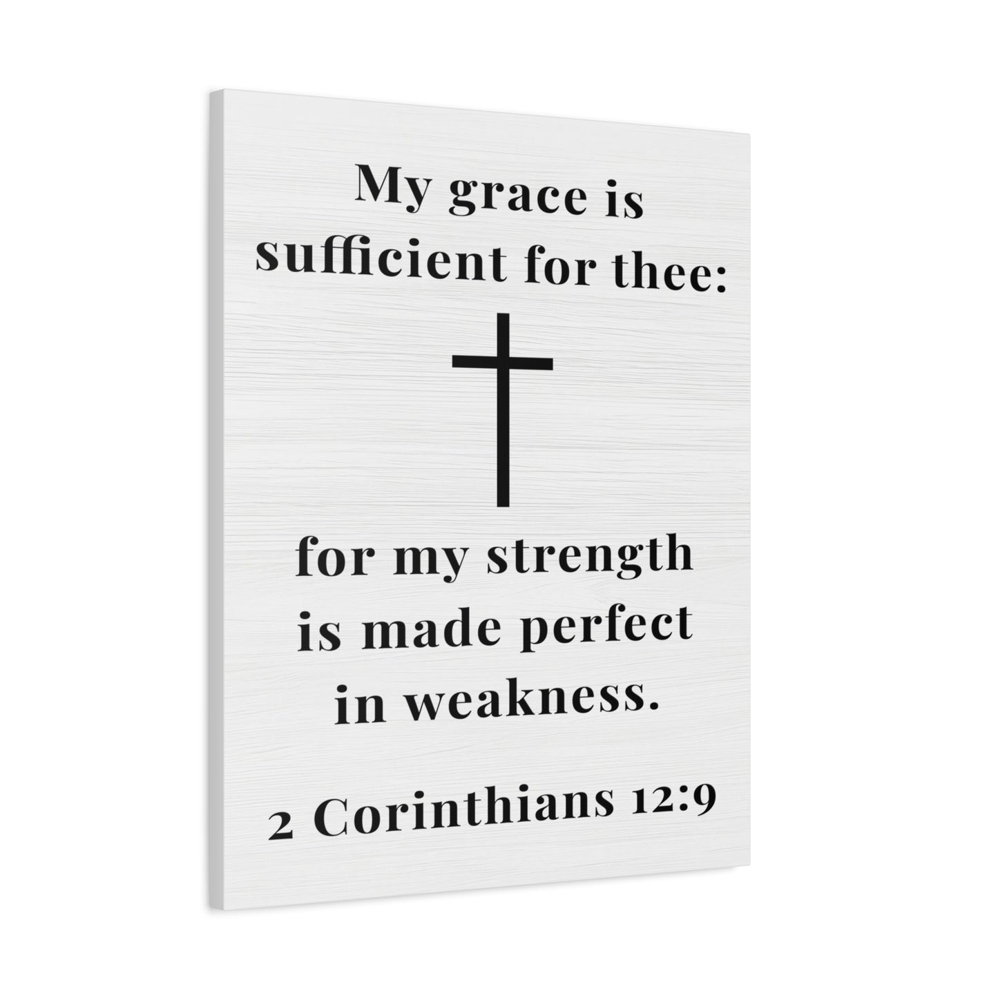 Scripture Walls 2 Corinthians 12:9 My Grace is Sufficient Bible Verse Canvas Christian Wall Art Ready to Hang Unframed