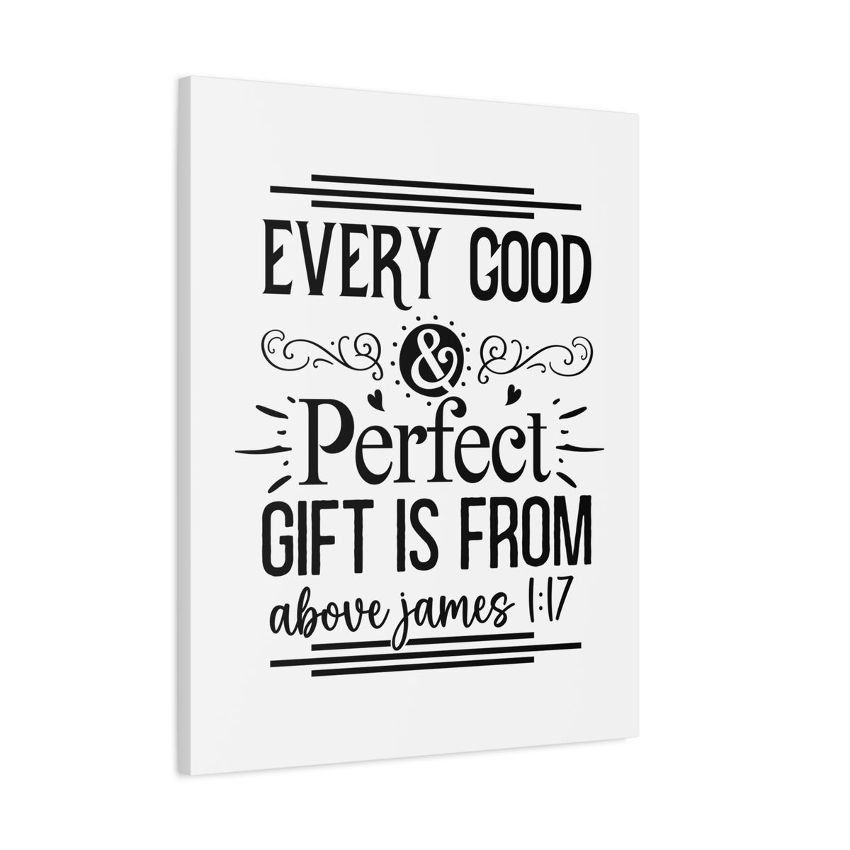 Scripture Walls Perfect Gift James 1:17 Bible Verse Canvas Christian Wall Art Ready to Hang Unframed