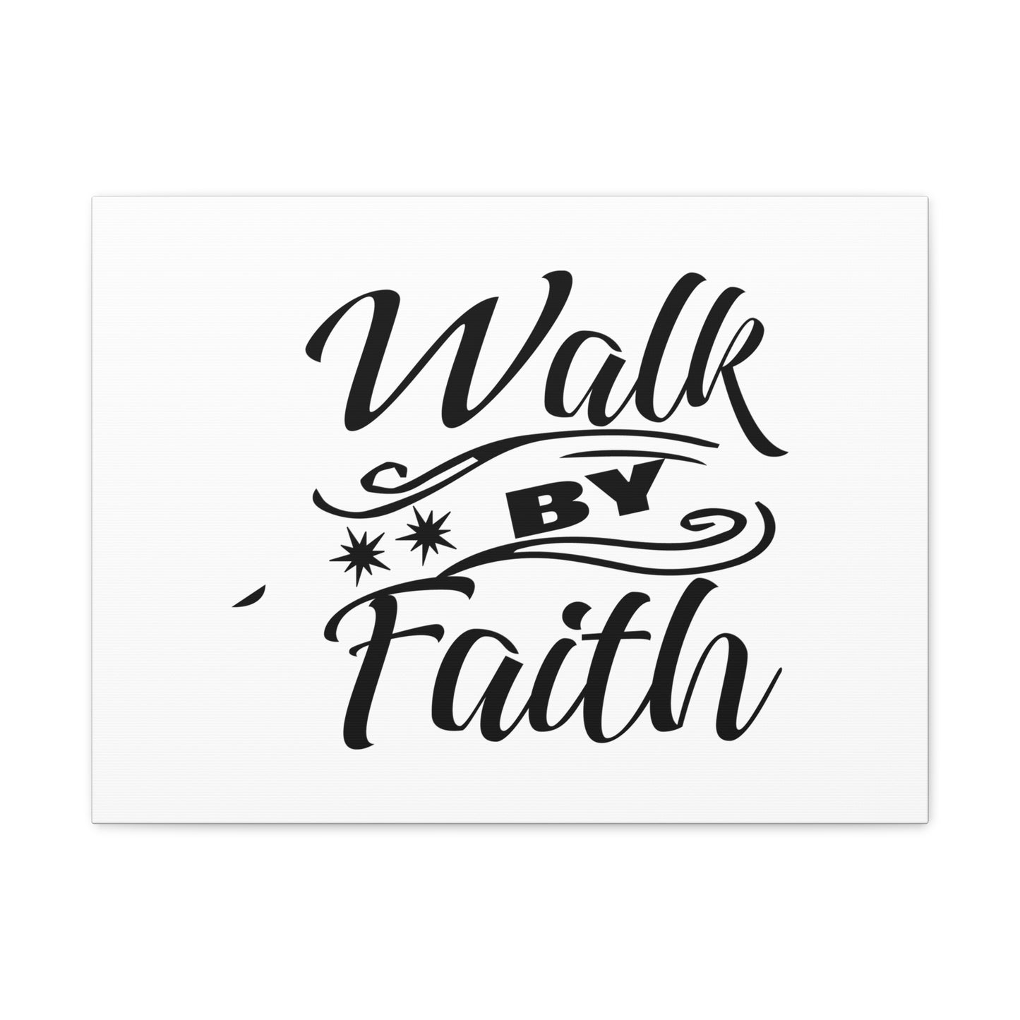 Walk By Faith 2 Corinthians 5:7 Two Star Christian Wall Art Bible Verse Print Ready to Hang