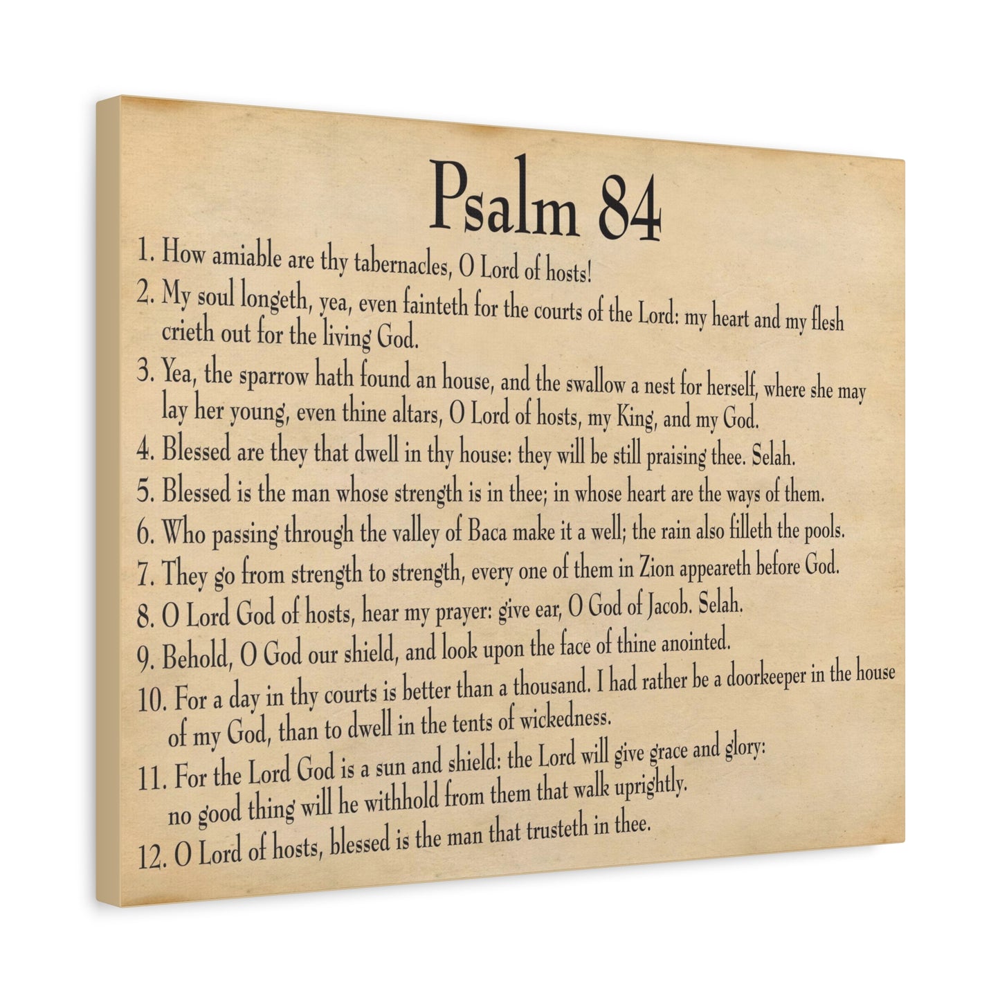 Scripture Walls Dwelling In God's Presence Psalm 84:4 Christian Wall Art Bible Verse Print Ready to Hang