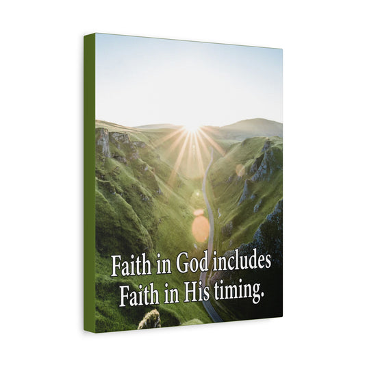 Scripture Walls Faith in God's Timing Psalm 27:14 Christian Wall Decor Scripture Art Ready to Hang