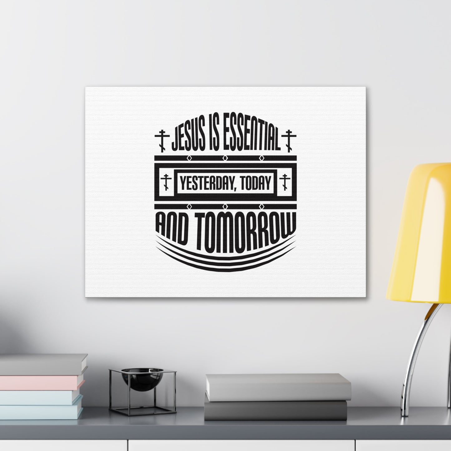 Yesterday, Today, And Tomorrow Hebrews 13:8 Christian Wall Art Bible Verse Print Ready to Hang