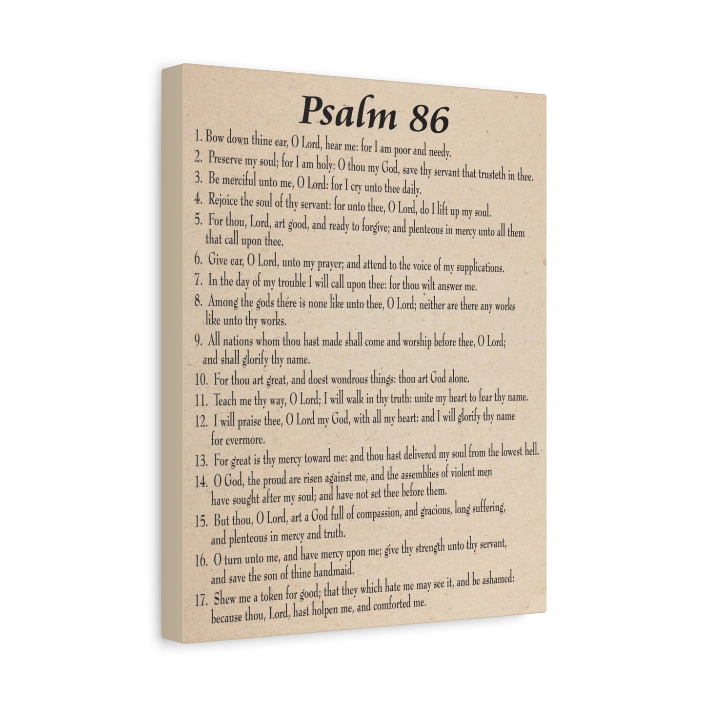 Scripture Walls Praying in Difficult Times Psalm 86:2 Bible Verse Canvas Christian Wall Art Ready to Hang