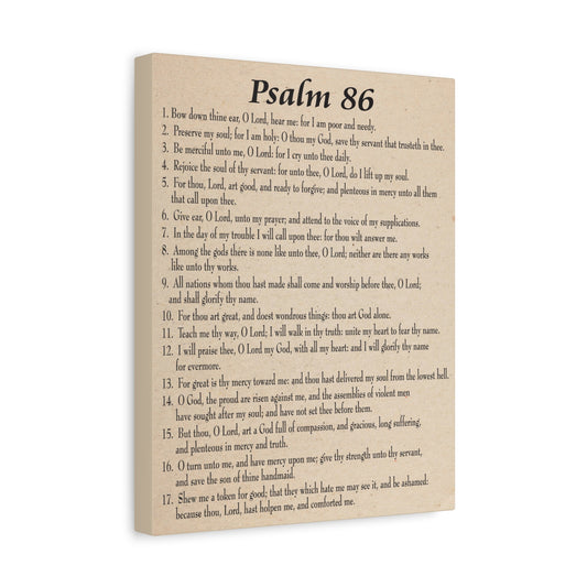 Scripture Walls Praying in Difficult Times Psalm 86:2 Bible Verse Canvas Christian Wall Art Ready to Hang