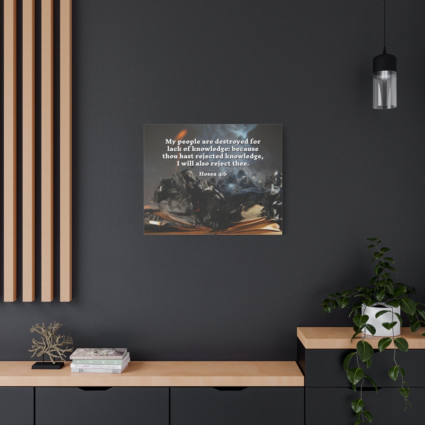 Scripture Walls My People Hosea 4:6 Bible Verse Canvas Christian Wall Art Ready to Hang