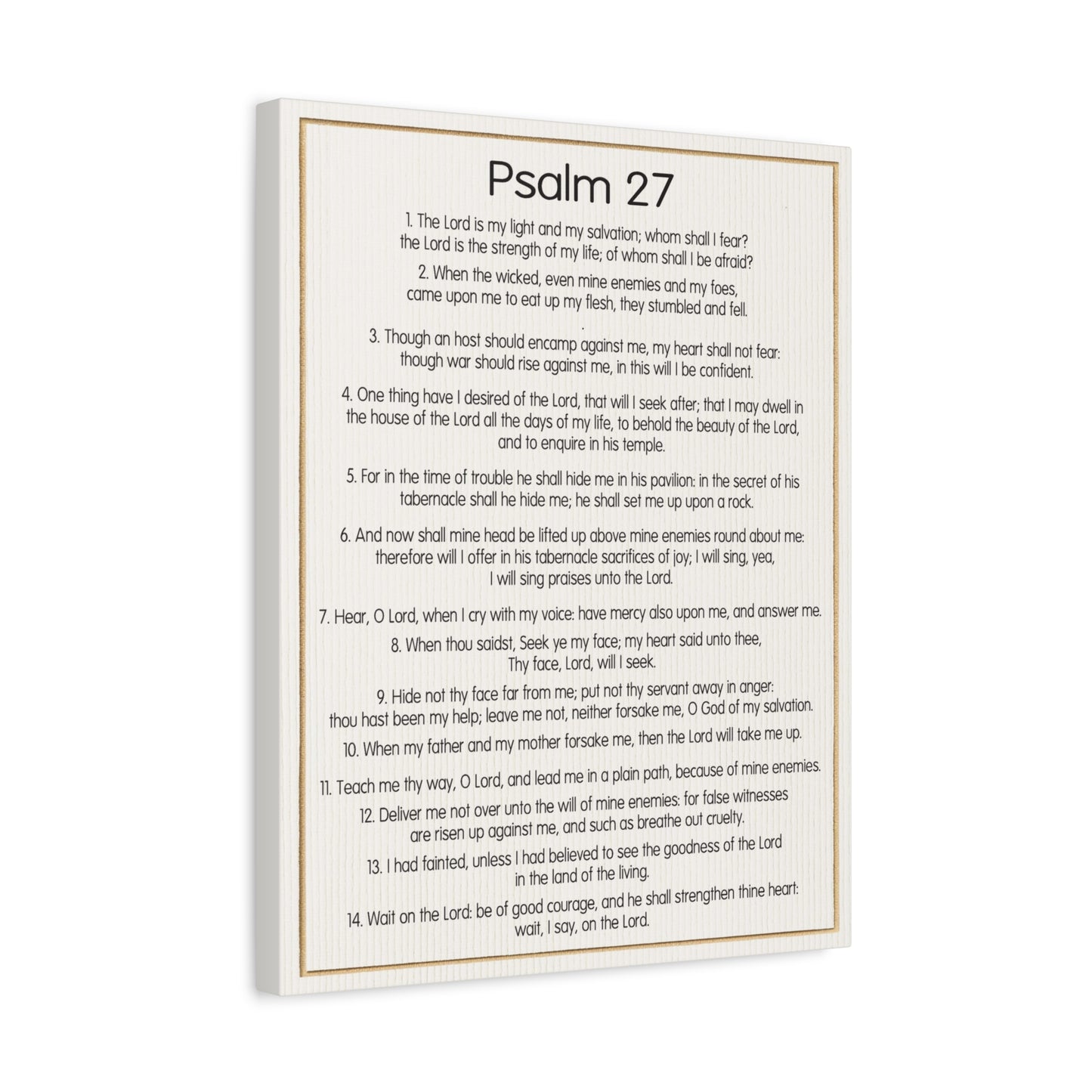 Scripture Walls Fearless Trust in God Psalm 27:1 Christian Wall Art Bible Verse Print Ready to Hang