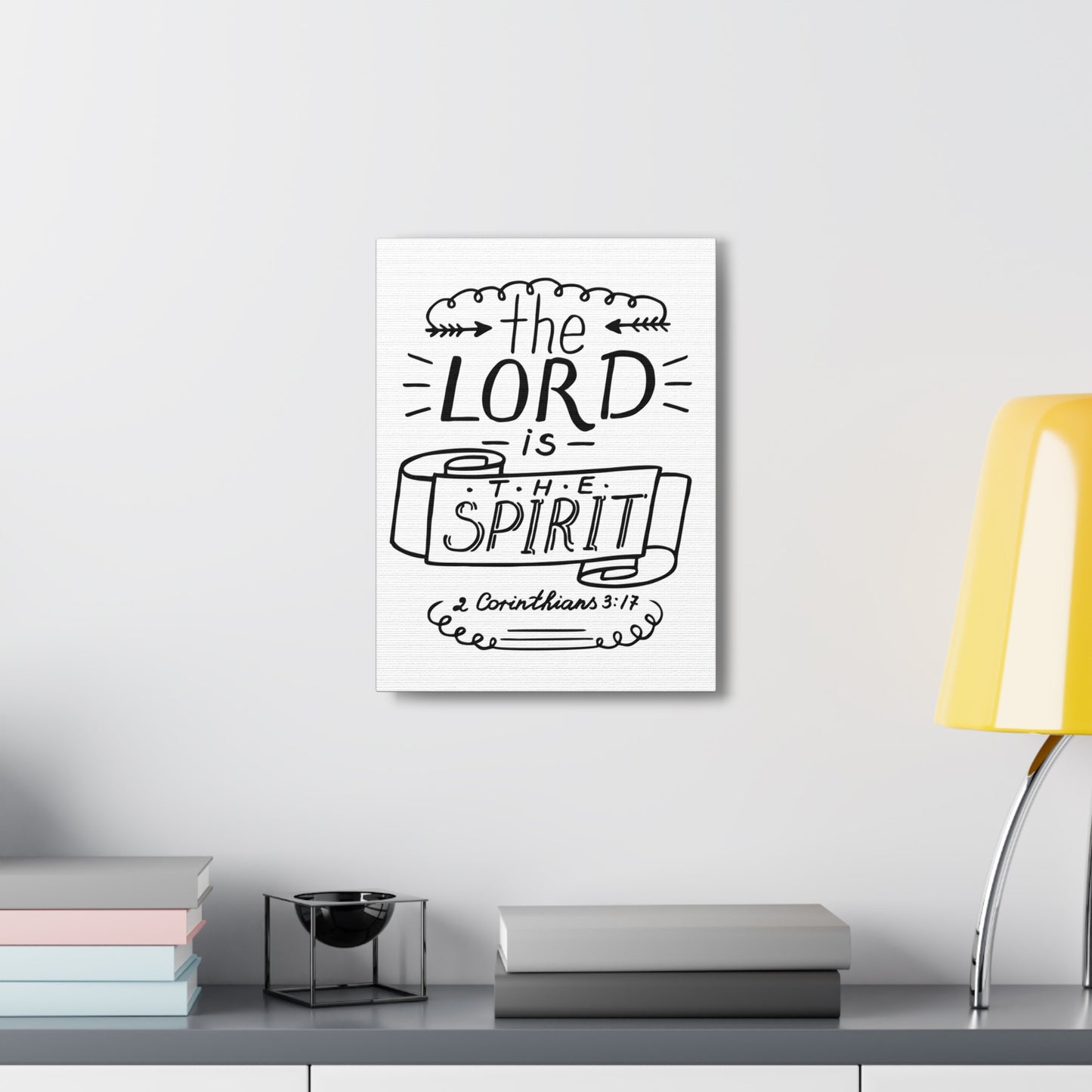 The Lord is The Spirit 2 Corinthians 3:17 Christian Wall Art Bible Verse Print Ready To Hang