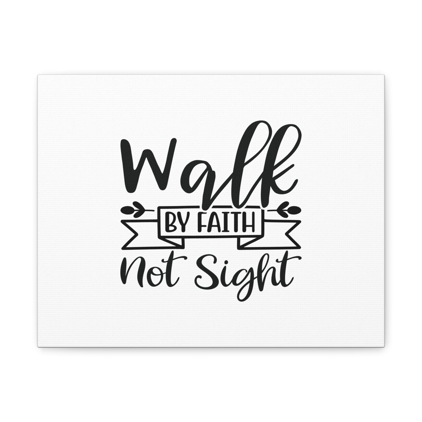 Walk By Faith 2 Corinthians 5:7 Banner Christian Wall Art Bible Verse Print Ready to Hang