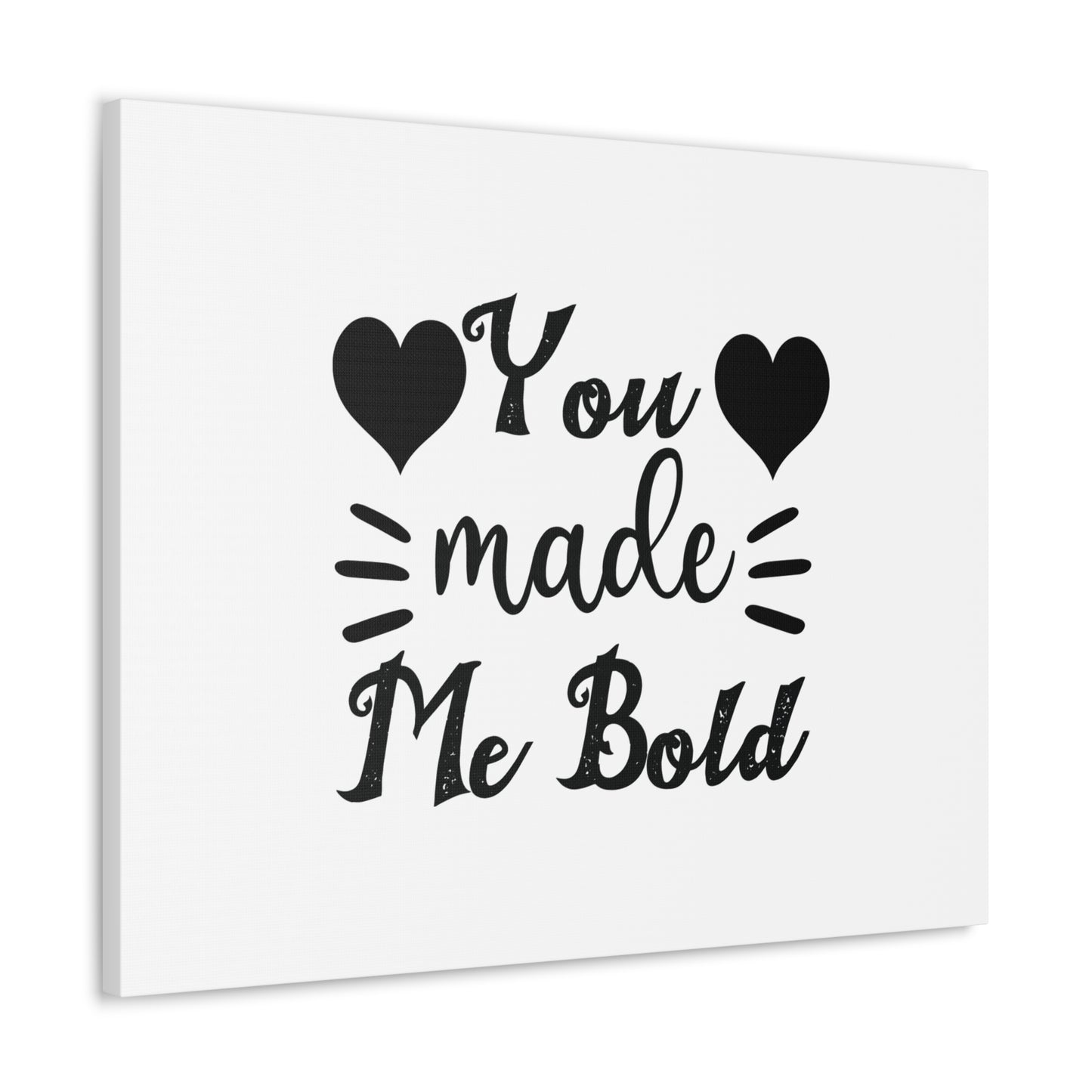 You Made Me Bold Psalms 138:3 Cursive Christian Wall Art Bible Verse Print Ready to Hang