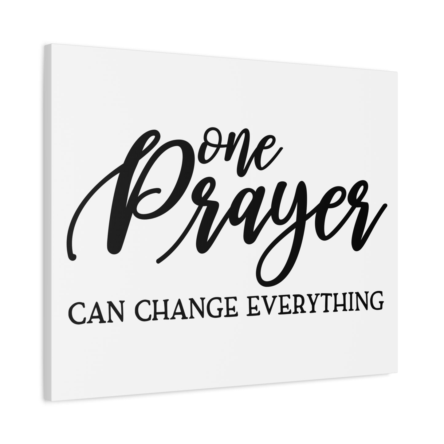 Scripture Canvas One Prayer Psalm 9:9-10 Christian Wall Art Print Ready to Hang