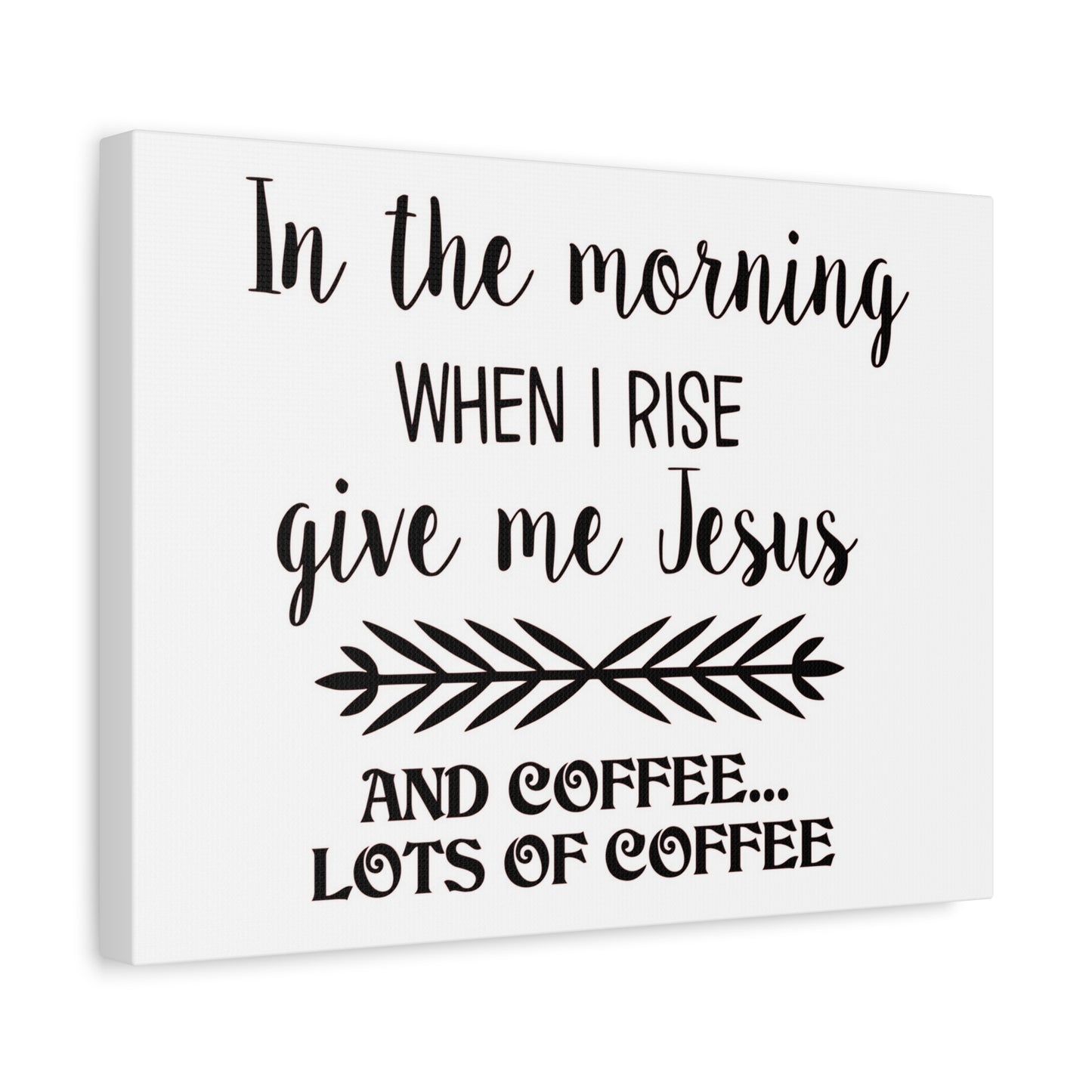 Scripture Canvas In The Morning When I Rise Psalm 59:6 Christian Wall Art Print Ready to Hang