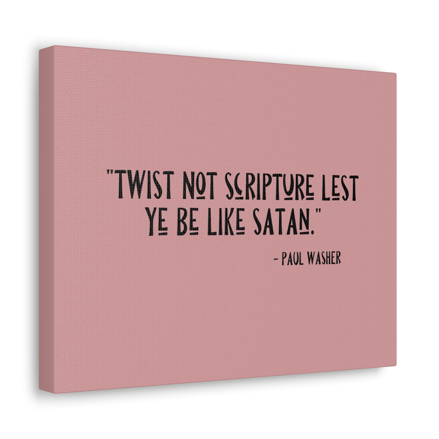 Twist Not Scripture Revelation 22:19 Bible Canvas Christian Wall Art Ready to Hang
