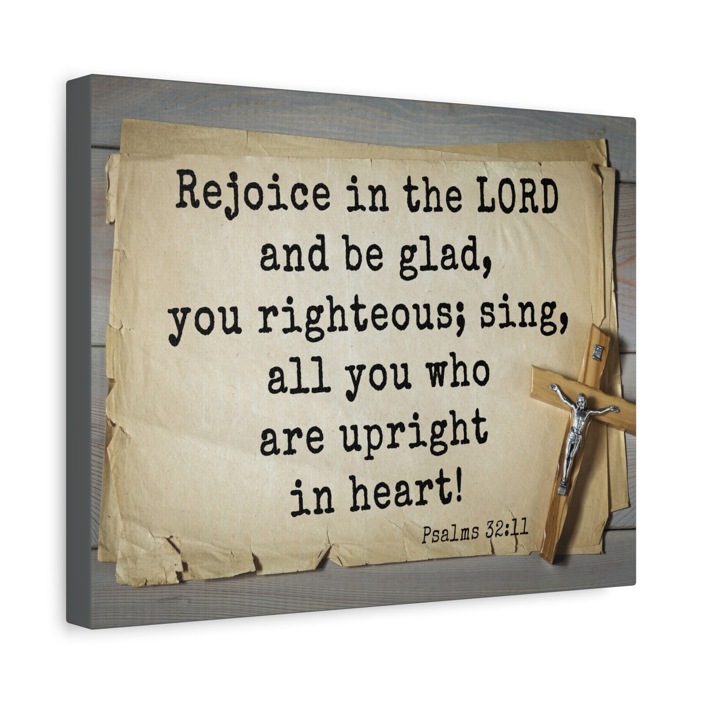 Scripture Walls Righteous Sing Psalm 32:11 Bible Verse Canvas Christian Wall Art Ready to Hang