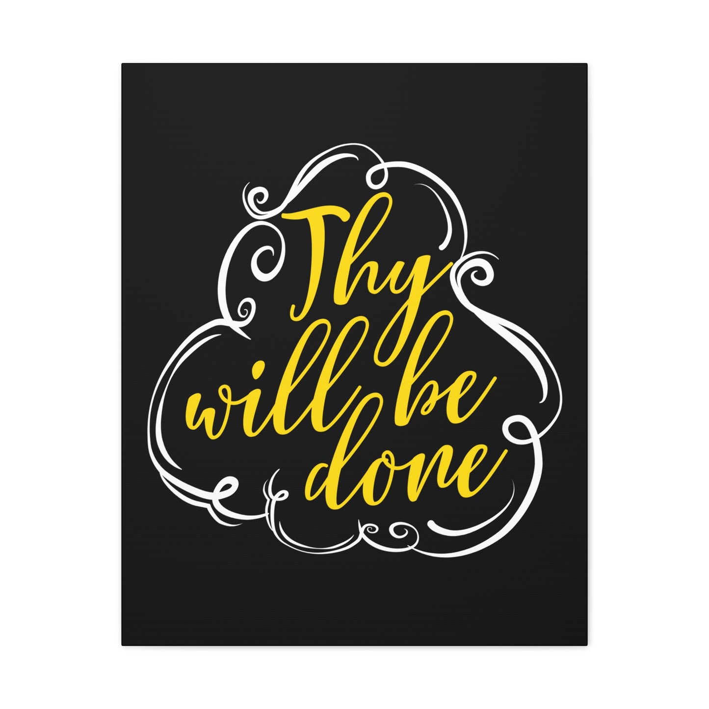 Thy Will Be Done Matthew 6:10 Christian Wall Art Print Ready to Hang