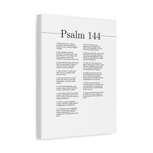 Scripture Canvas Blessed Be The Lord Psalm 144 Christian Wall Art Bible Verse Print Ready to Hang