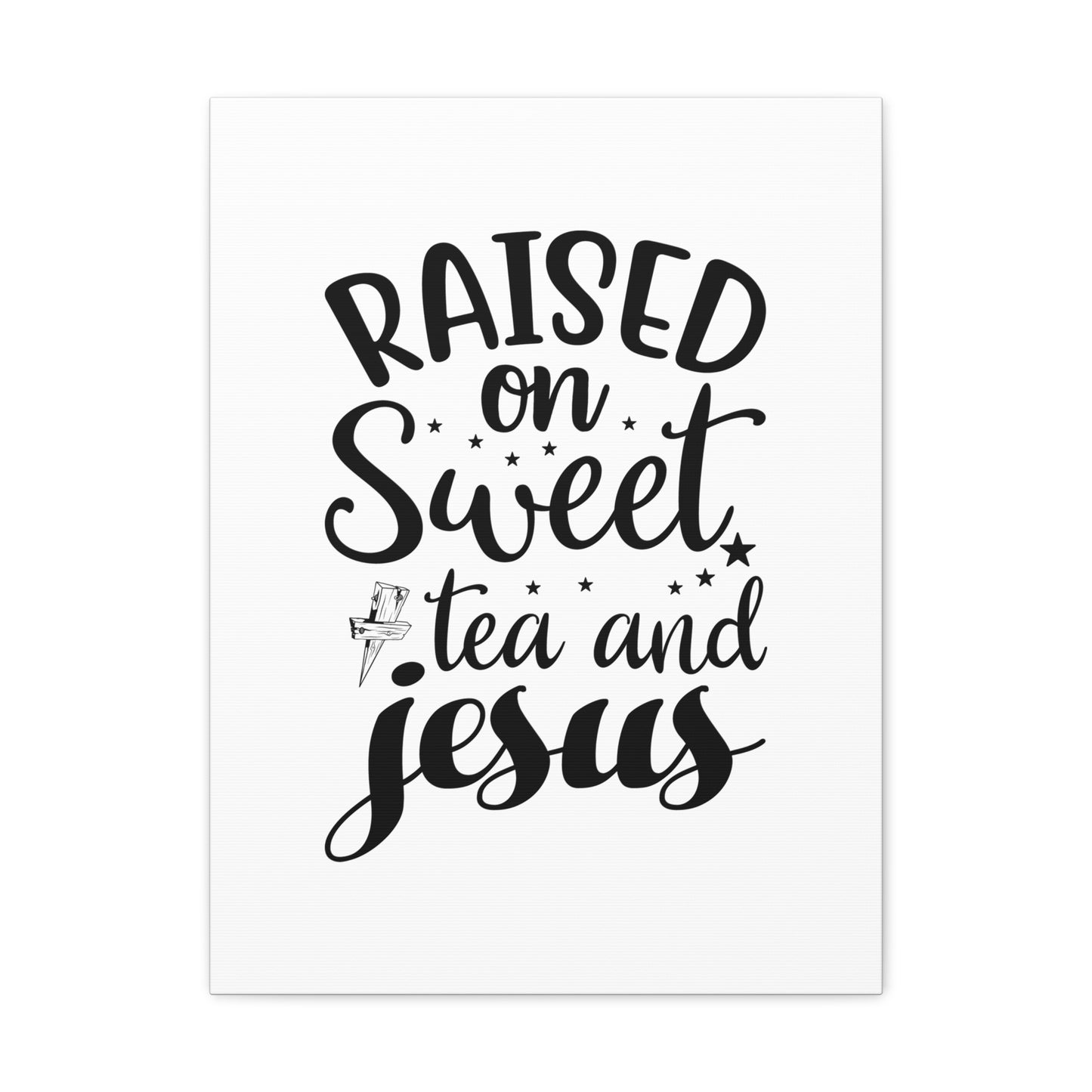 Sweet Tea And Jesus Romans 8:11 Christian Wall Art Bible Verse Print Ready to Hang
