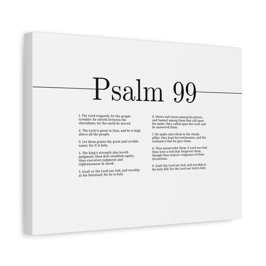 Scripture Canvas For The Lord Our God Is Holy Psalm 99 Christian Wall Art Bible Verse Print Ready to Hang